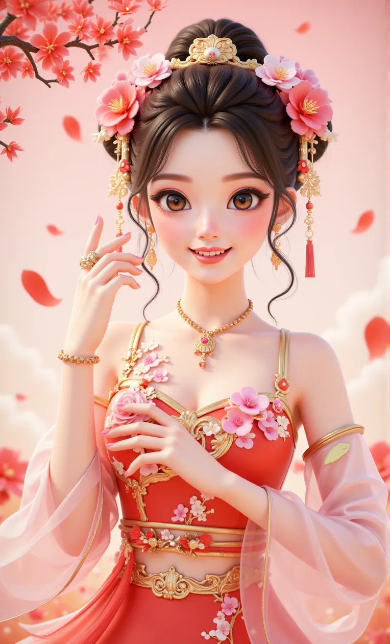 Cartoon style,Girl,Composition Control,LoRA,FLUX.1