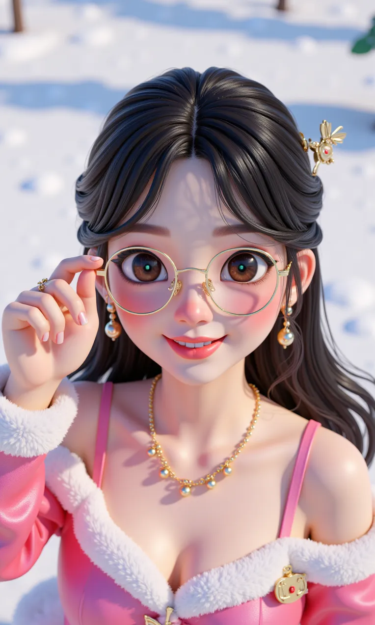 Cartoon style,Girl,Composition Control,LoRA,FLUX.1