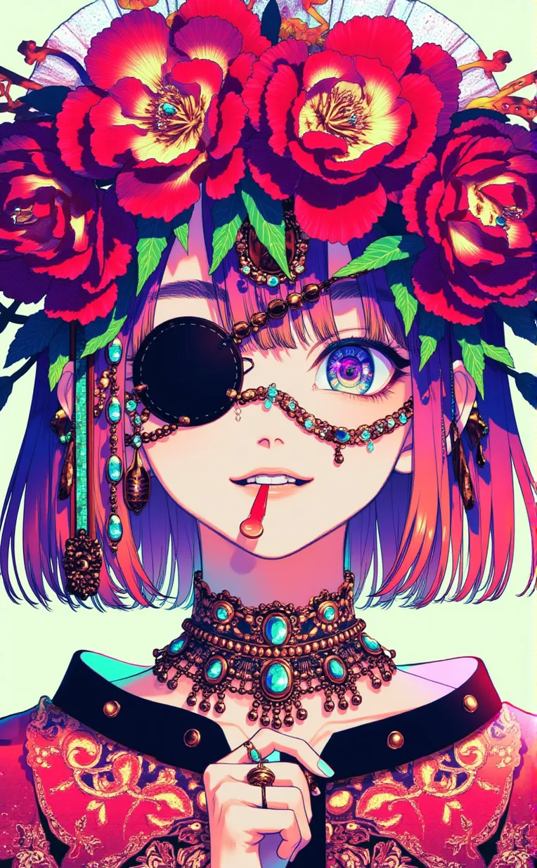 Traditional Painting Media,Girl,Style Boost,LoRA,FLUX.1