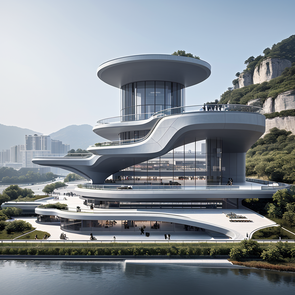 AI绘画-XSArchi_114MountainBuilding山体建筑-Siwei Tang-AI绘图-LiblibAI