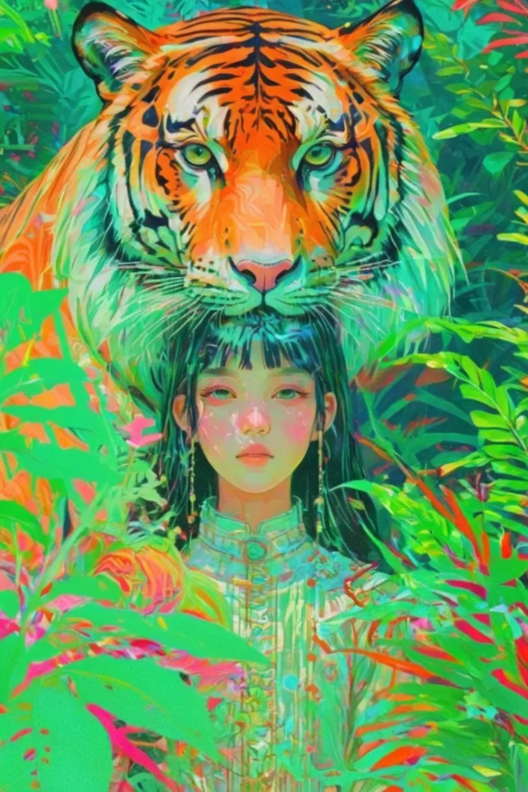 Illustration,Classic Painting,Girl,LoRA,SDXL