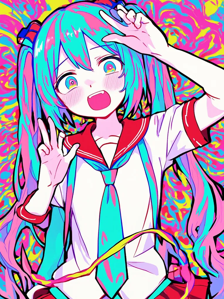 Anime Style,Girl,Composition Control,LoRA,FLUX.1