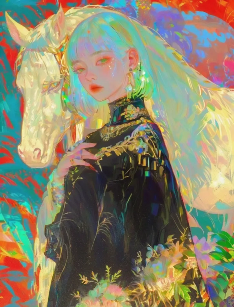 Illustration,Classic Painting,Girl,LoRA,SDXL
