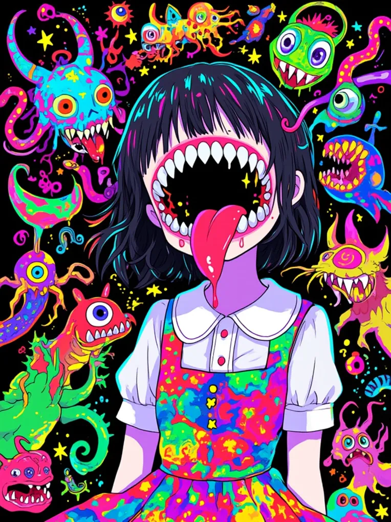 Anime Style,Girl,Composition Control,LoRA,FLUX.1