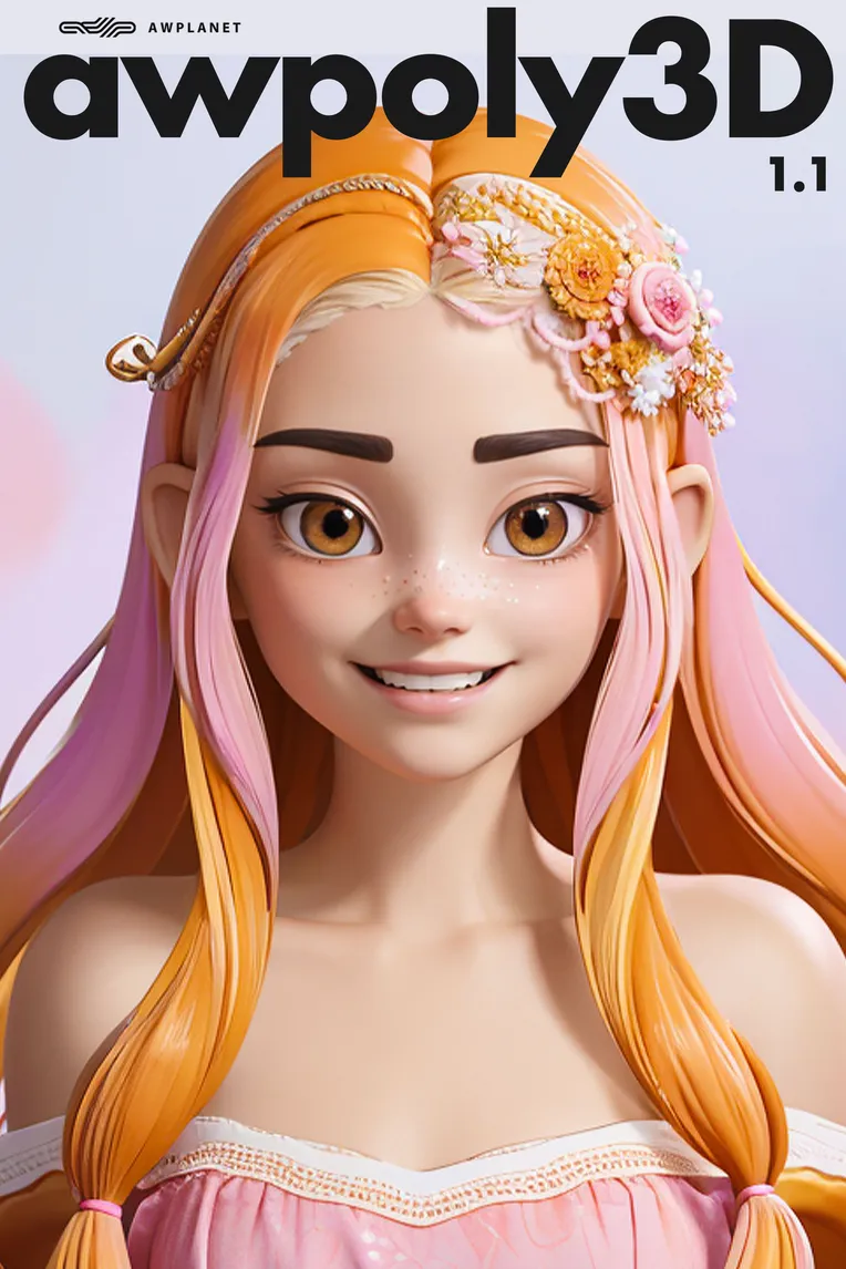 Cartoon style,Digital Painting Media,Girl,Checkpoint,SD 1.5