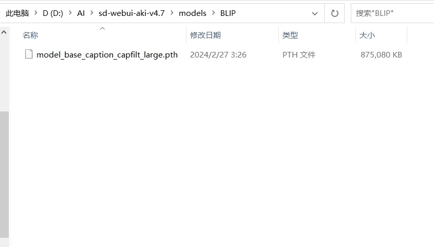 Word association model BLIP