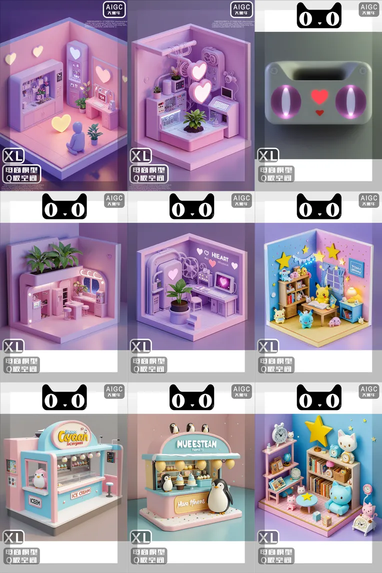 Cartoon style,Space & Scene,Style Boost,LoRA,SDXL