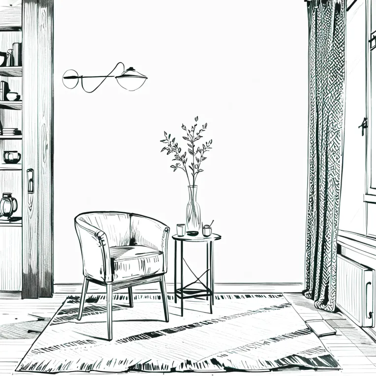 Hand-Drawn,Architectural Design,Girl,Workflow,