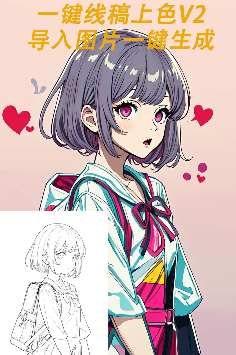 Anime,Anime Style,Girl,Workflow,