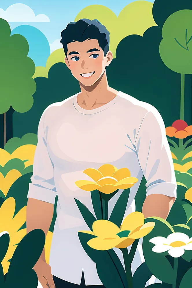 Flat,Flat Illustration,Girl,Checkpoint,SD 1.5