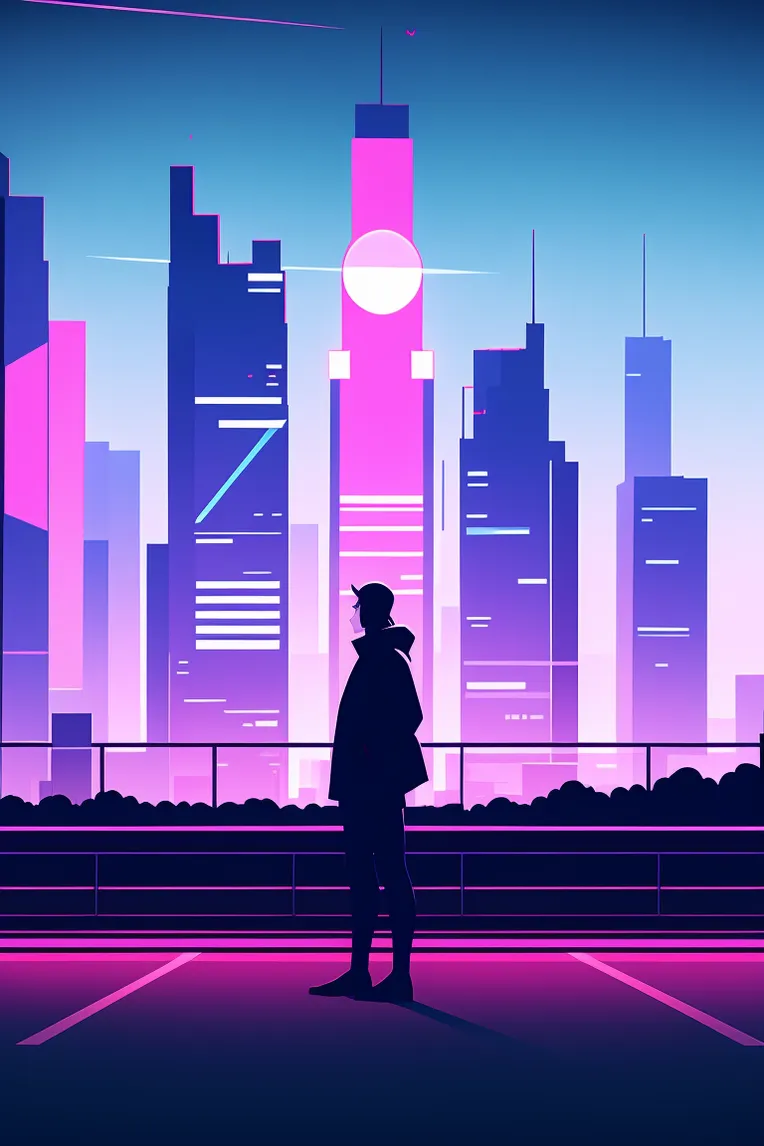 Flat,Flat Illustration,Girl,Checkpoint,SD 1.5