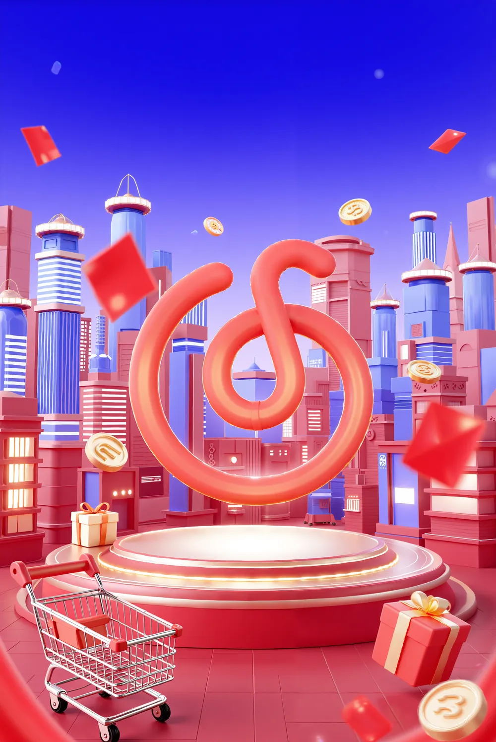 3D电商logo应用海报（controlNet+放大）-工作流-青也-LiblibAI