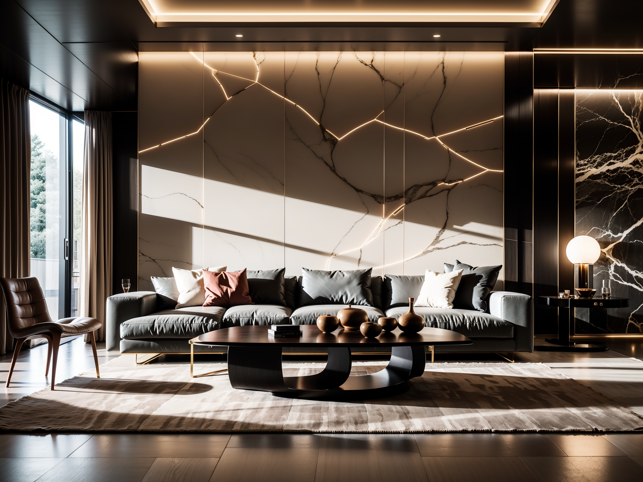 AI绘画-ASTRA_Interior_LV_V1 室内现代风格起居室-AI室内设计-AI绘图-LiblibAI