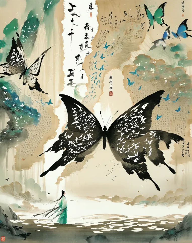 Chinese Style,Traditional Painting Media,Style Boost,LoRA,SDXL