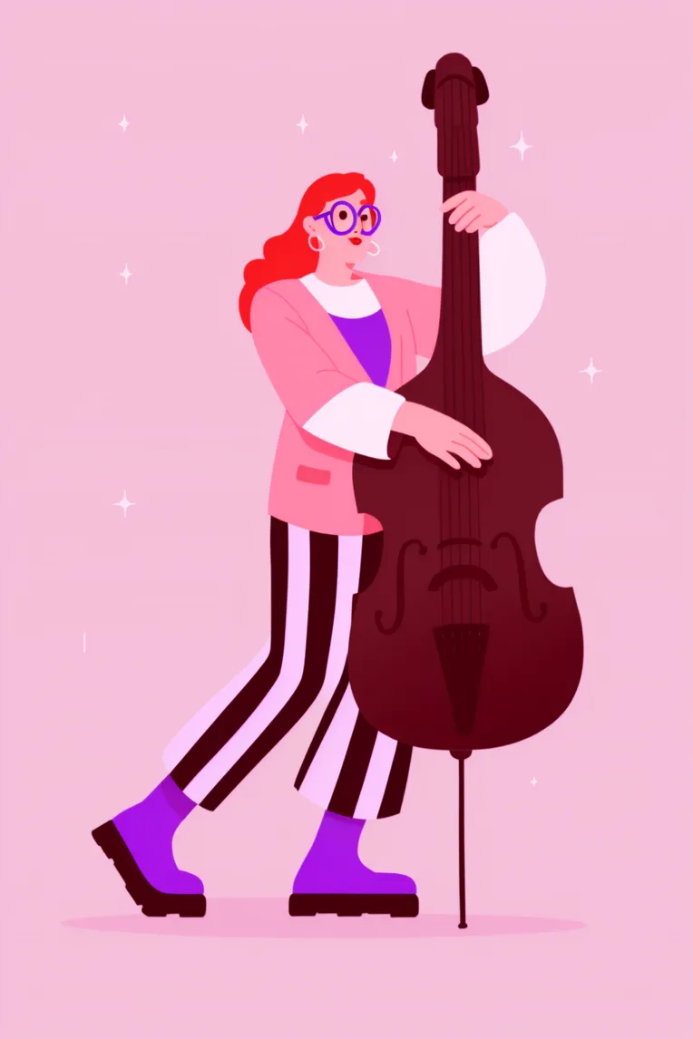 Flat,Flat Illustration,Girl,LoRA,SD 1.5