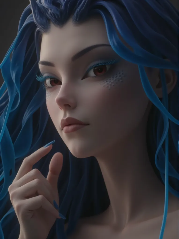 CGI style,Girl,Physical/Facial feature,LoRA,FLUX.1