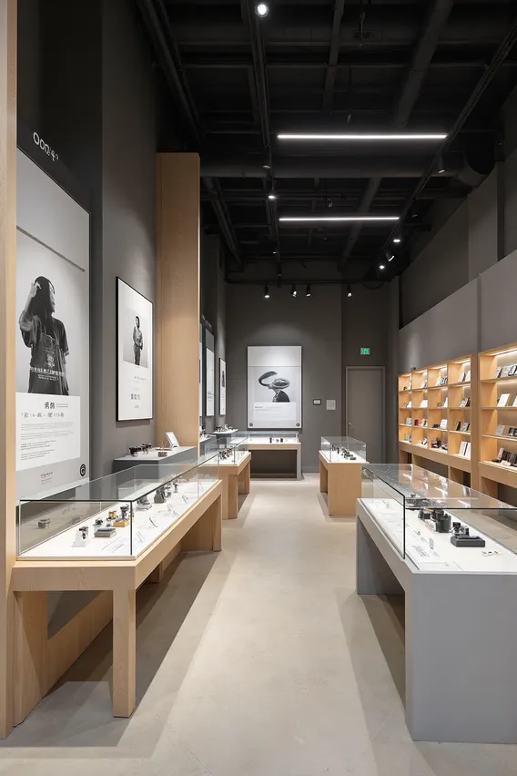 展览展厅_极简纯白商业空间设计-LoRA-设计师关关-LiblibAI