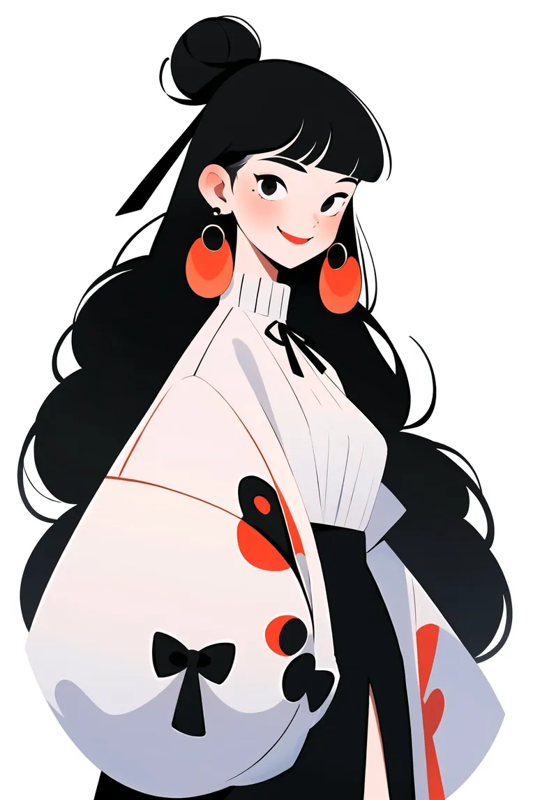 Flat,Flat Illustration,Girl,LoRA,SD 1.5