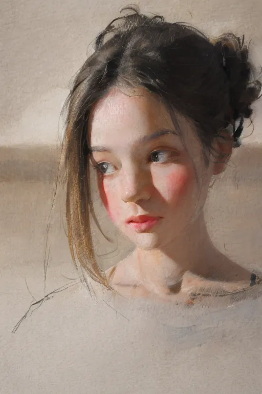 Classic Painting,Traditional Painting Media,Girl,LoRA,SD 1.5