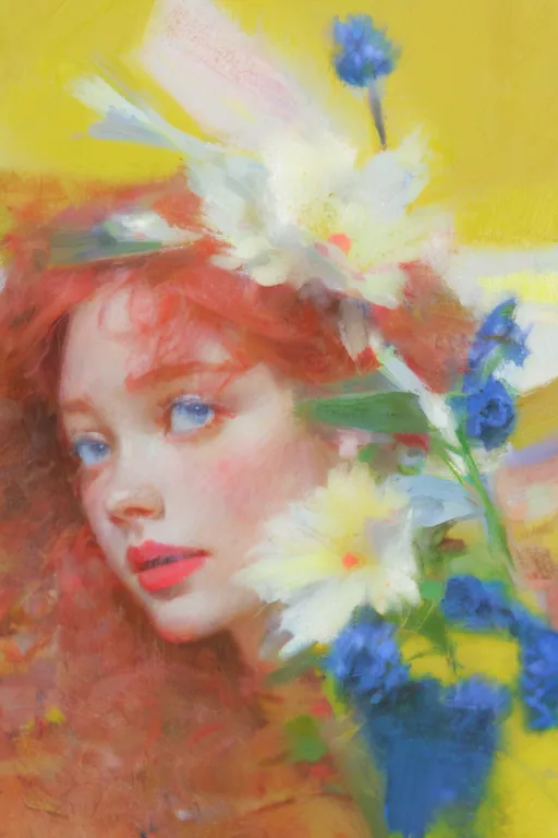 Classic Painting,Traditional Painting Media,Girl,LoRA,SD 1.5