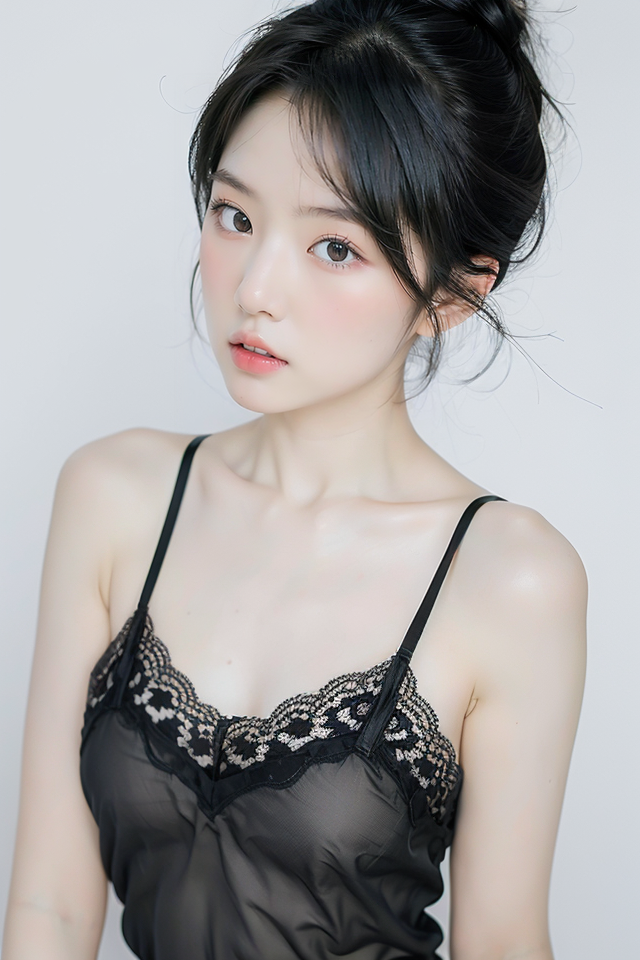 Dreamy - Apparel - Black Lace Nightgown v10