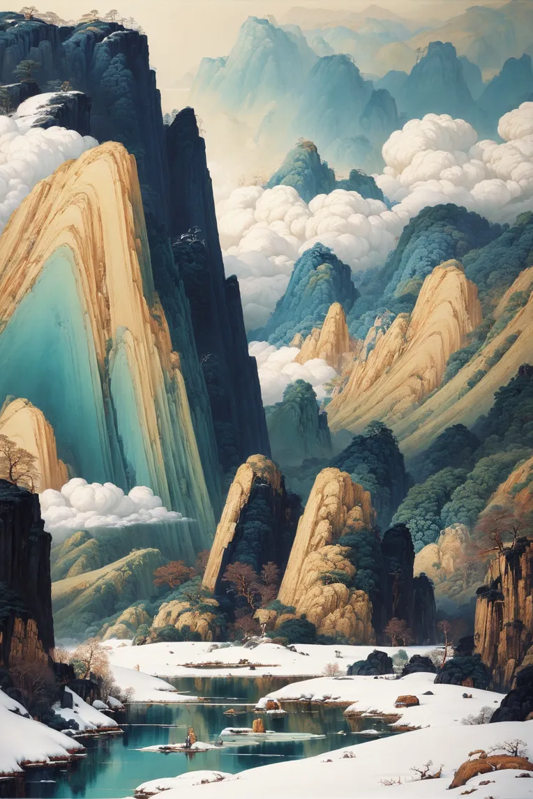 Chinese Style,Traditional Painting Media,Style Boost,LoRA,SD 1.5