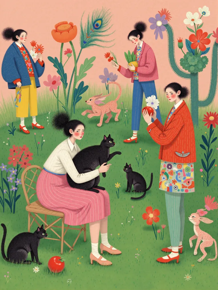 Digital Painting Media,Girl,Style Boost,LoRA,FLUX.1