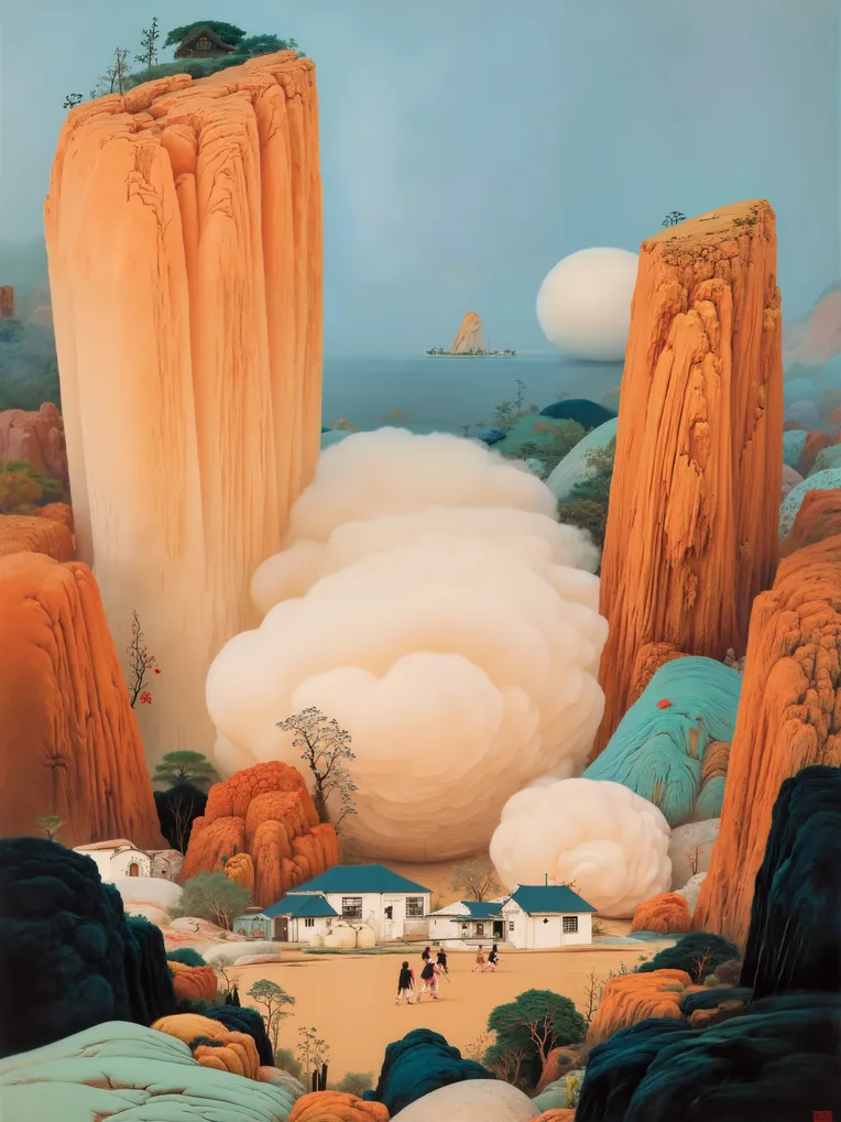 Traditional Painting Media,Style Boost,Landscape,LoRA,FLUX.1