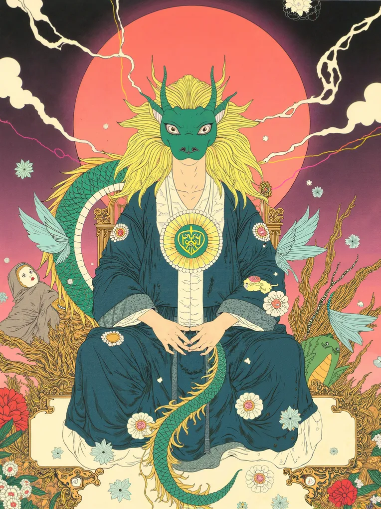 模写】【1円開始】【伝来】ky2966〈宮崎竹叢〉松雲僊境図 共箱