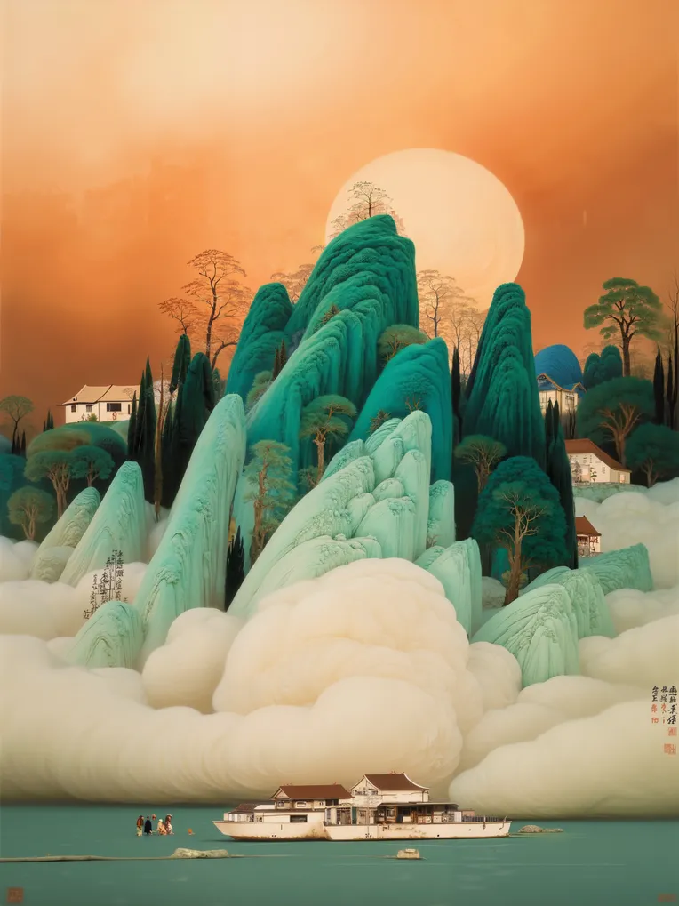 Traditional Painting Media,Style Boost,Landscape,LoRA,FLUX.1