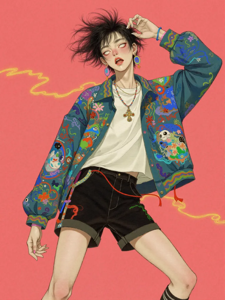 Digital Painting Media,Girl,Style Boost,LoRA,FLUX.1