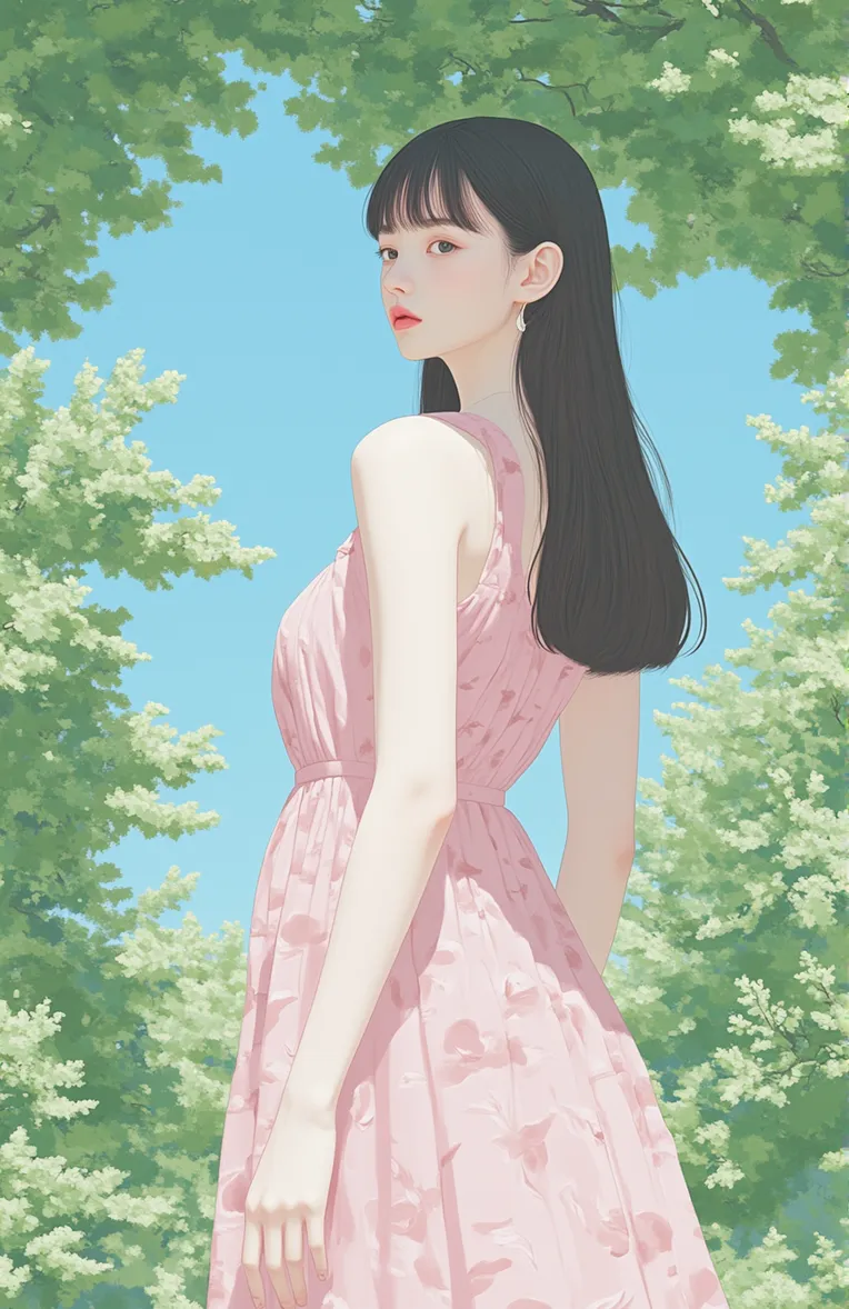 Illustration,Girl,Physical/Facial feature,Workflow,