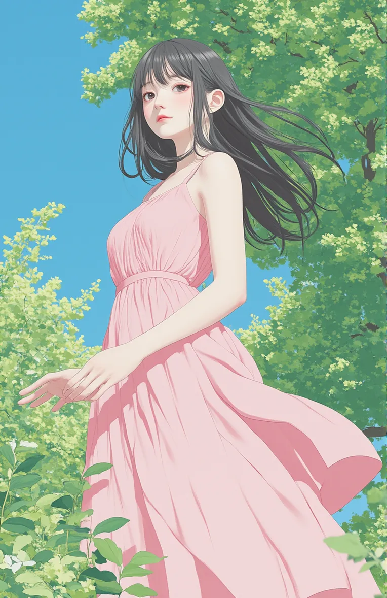 Illustration,Girl,Physical/Facial feature,Workflow,