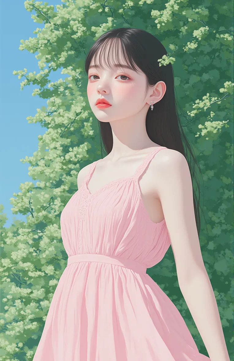Illustration,Girl,Physical/Facial feature,Workflow,