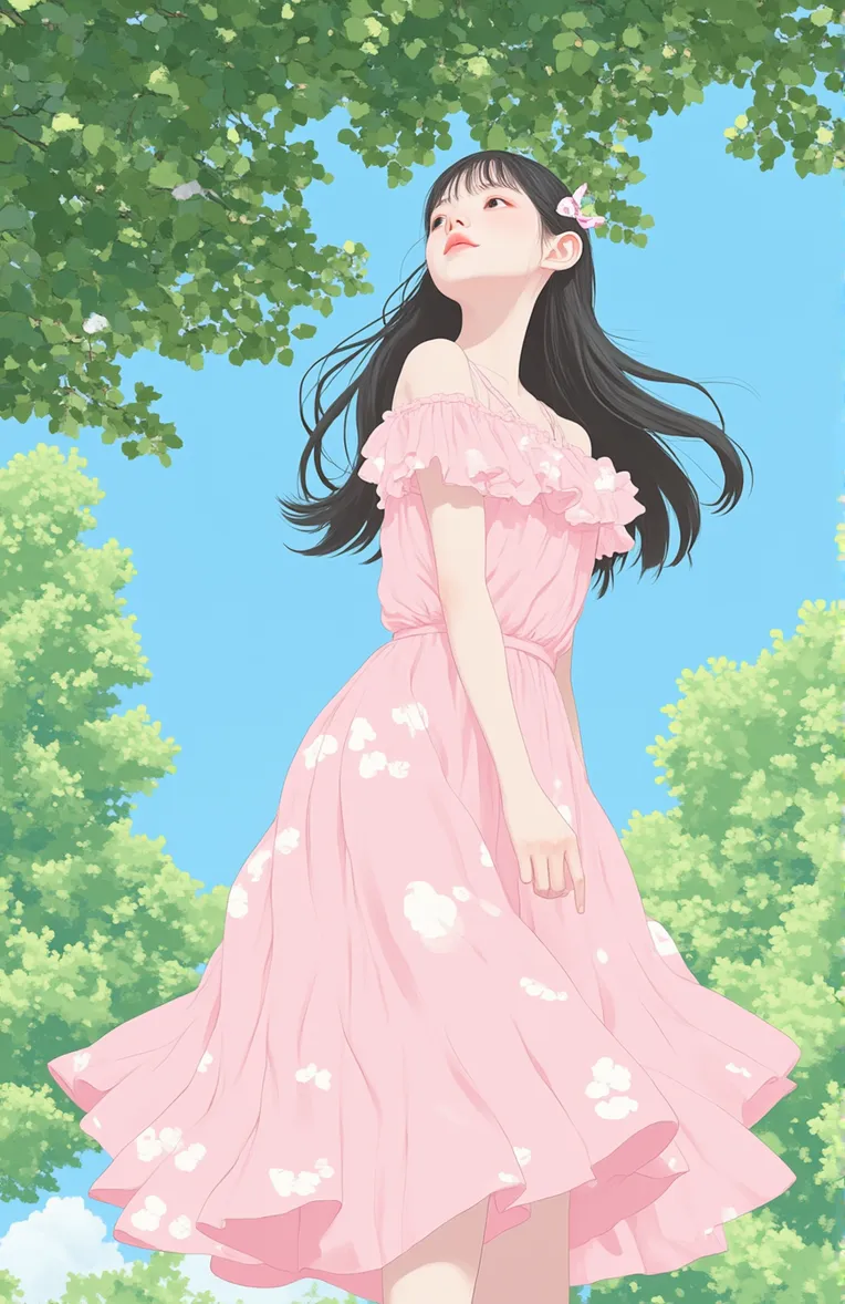 Illustration,Girl,Physical/Facial feature,Workflow,