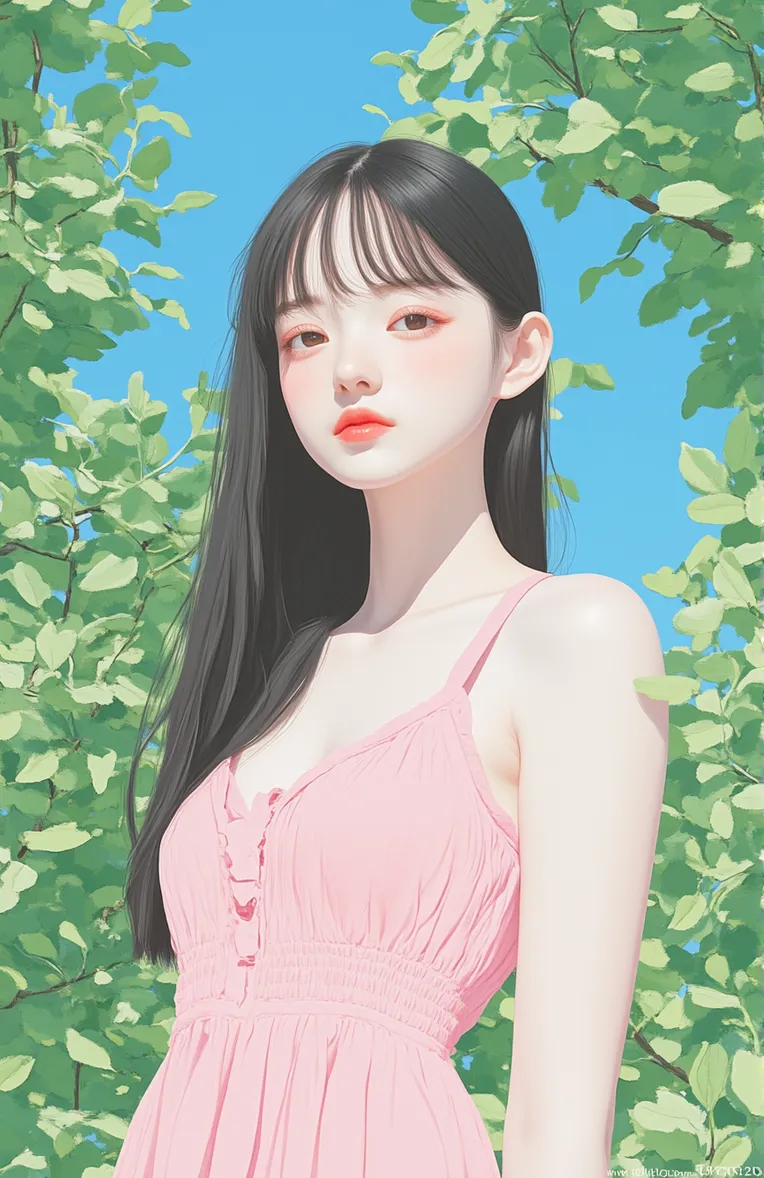 Illustration,Girl,Physical/Facial feature,Workflow,