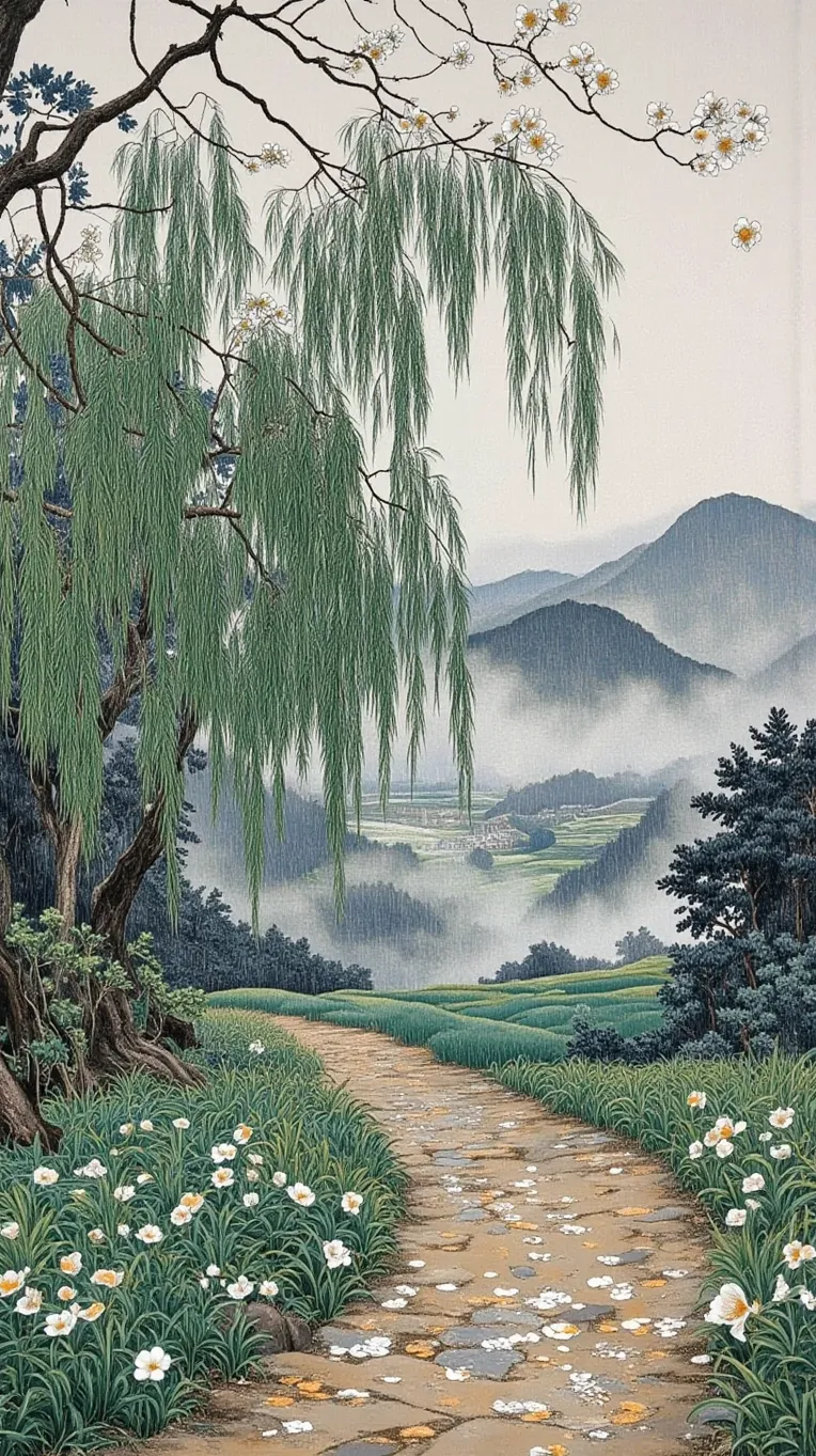 Traditional Painting Media,Element Boost,Landscape,LoRA,FLUX.1