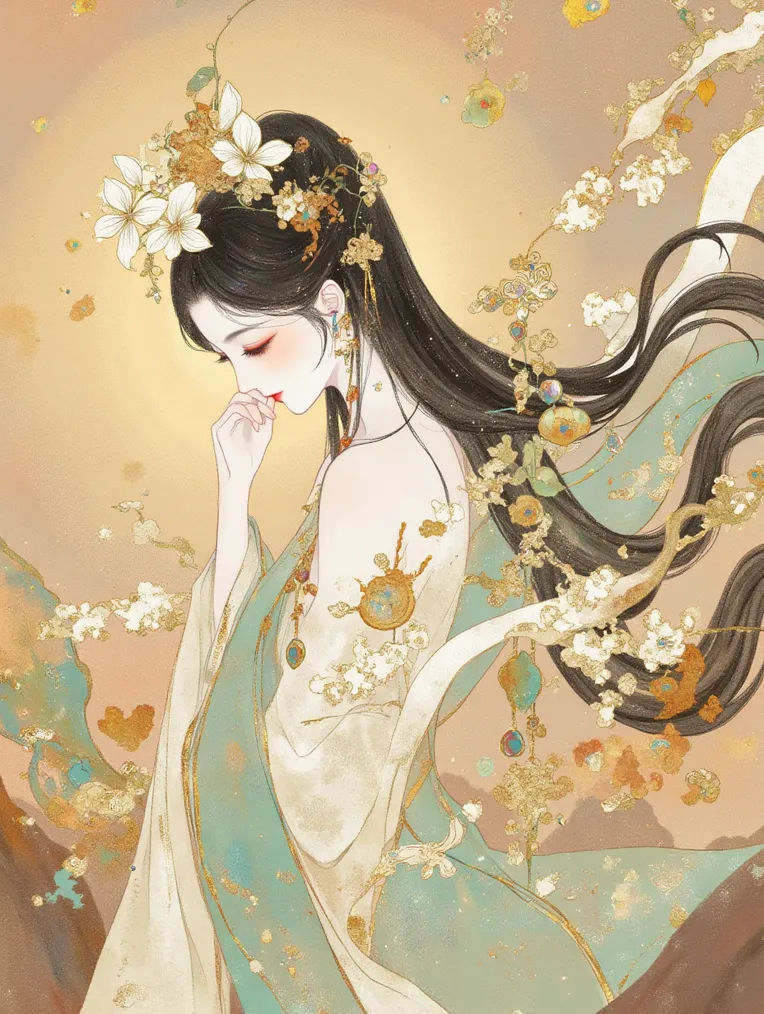 Digital Painting Media,Girl,Style Boost,LoRA,FLUX.1