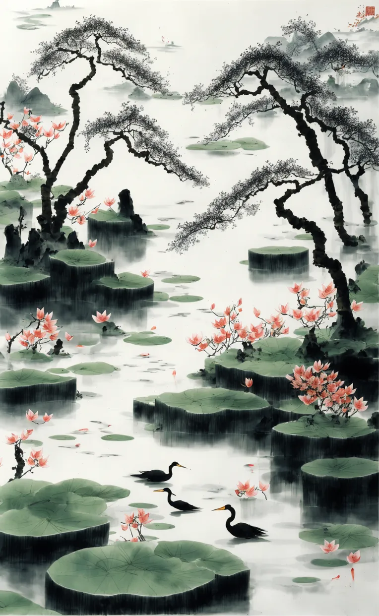 Chinese Style,Traditional Painting Media,Style Boost,LoRA,SD 1.5