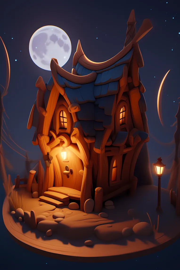 Illustration,Cartoon style,Building,LoRA,SD 1.5