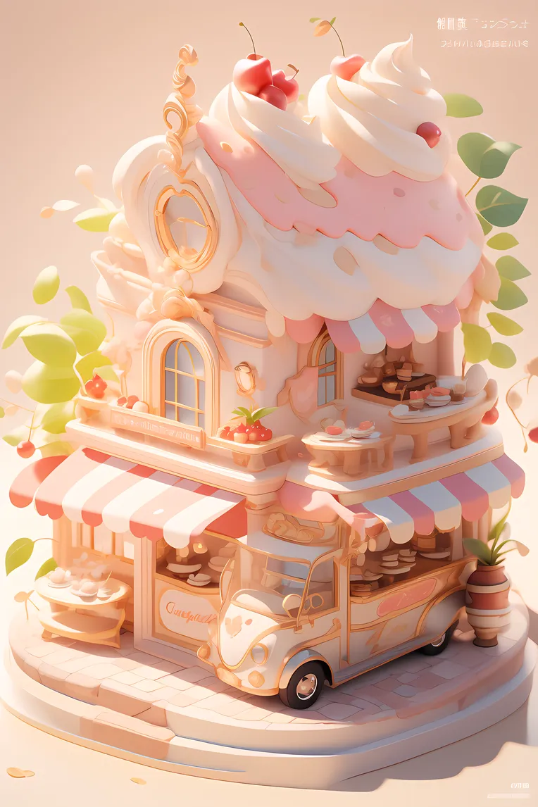 Illustration,Cartoon style,Building,LoRA,SD 1.5