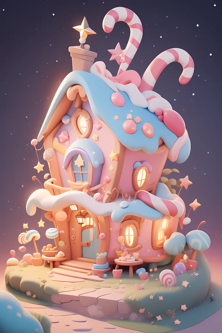 Illustration,Cartoon style,Building,LoRA,SD 1.5