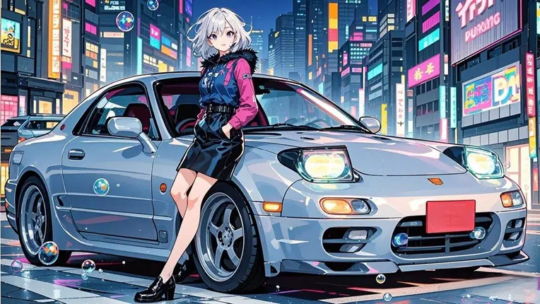 Anime Style,Girl,Object Enhance,LoRA,FLUX.1