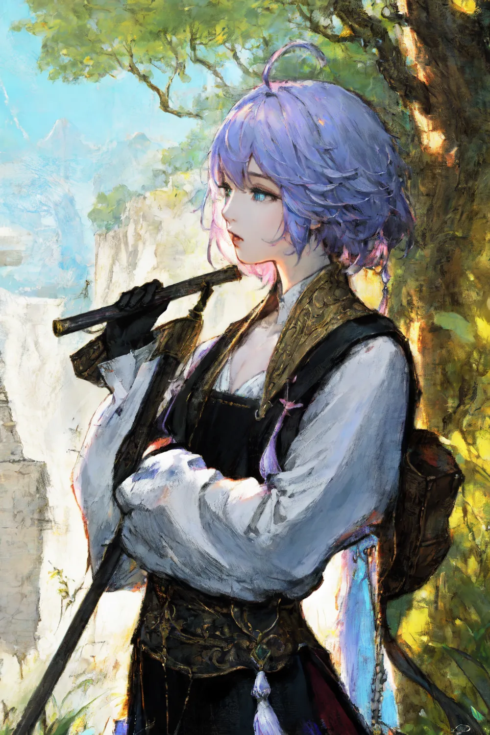 八方旅人改 复古风立绘-LoRA-夢見真実-LiblibAI