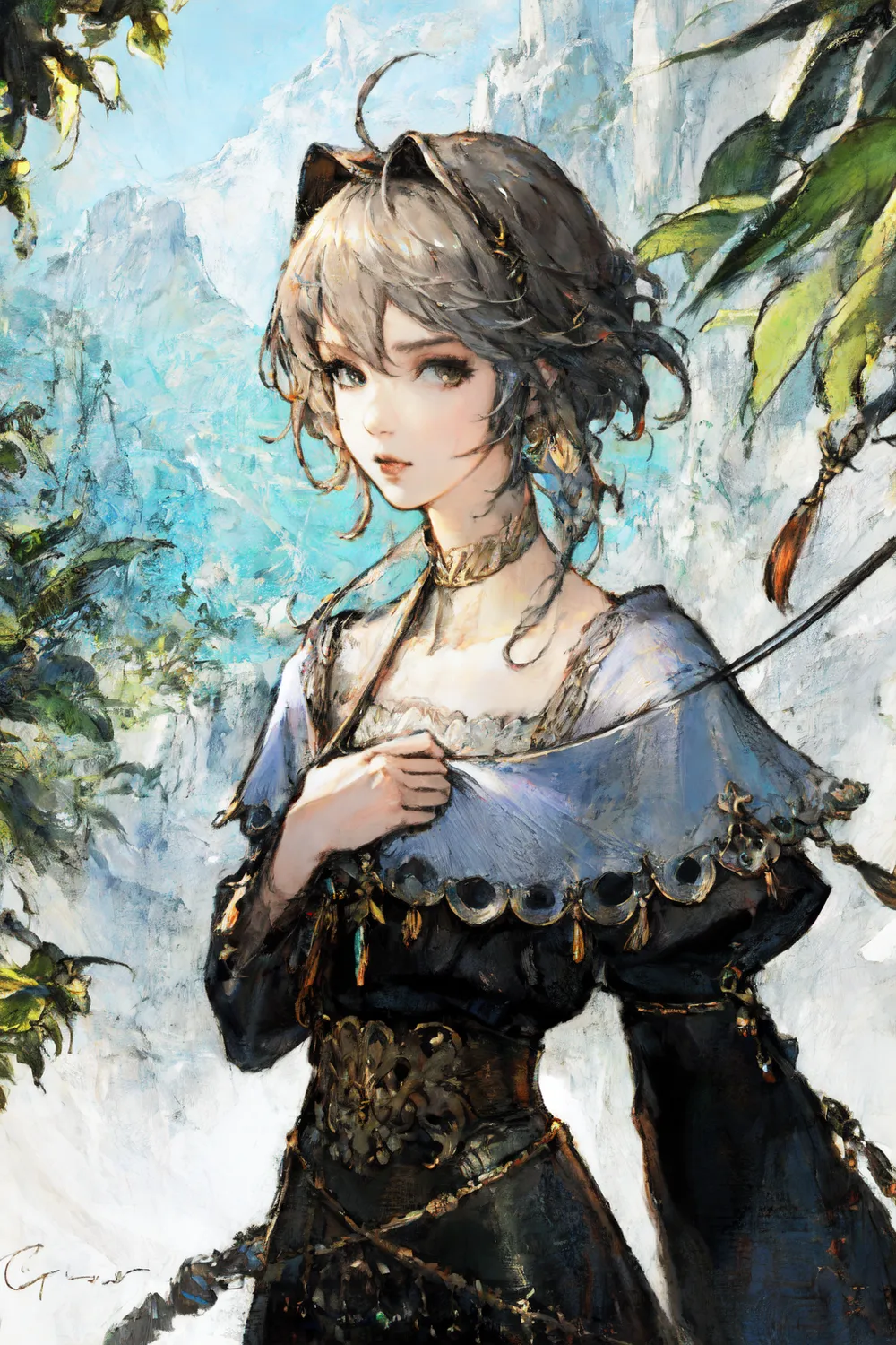 八方旅人改 复古风立绘-LoRA-夢見真実-LiblibAI
