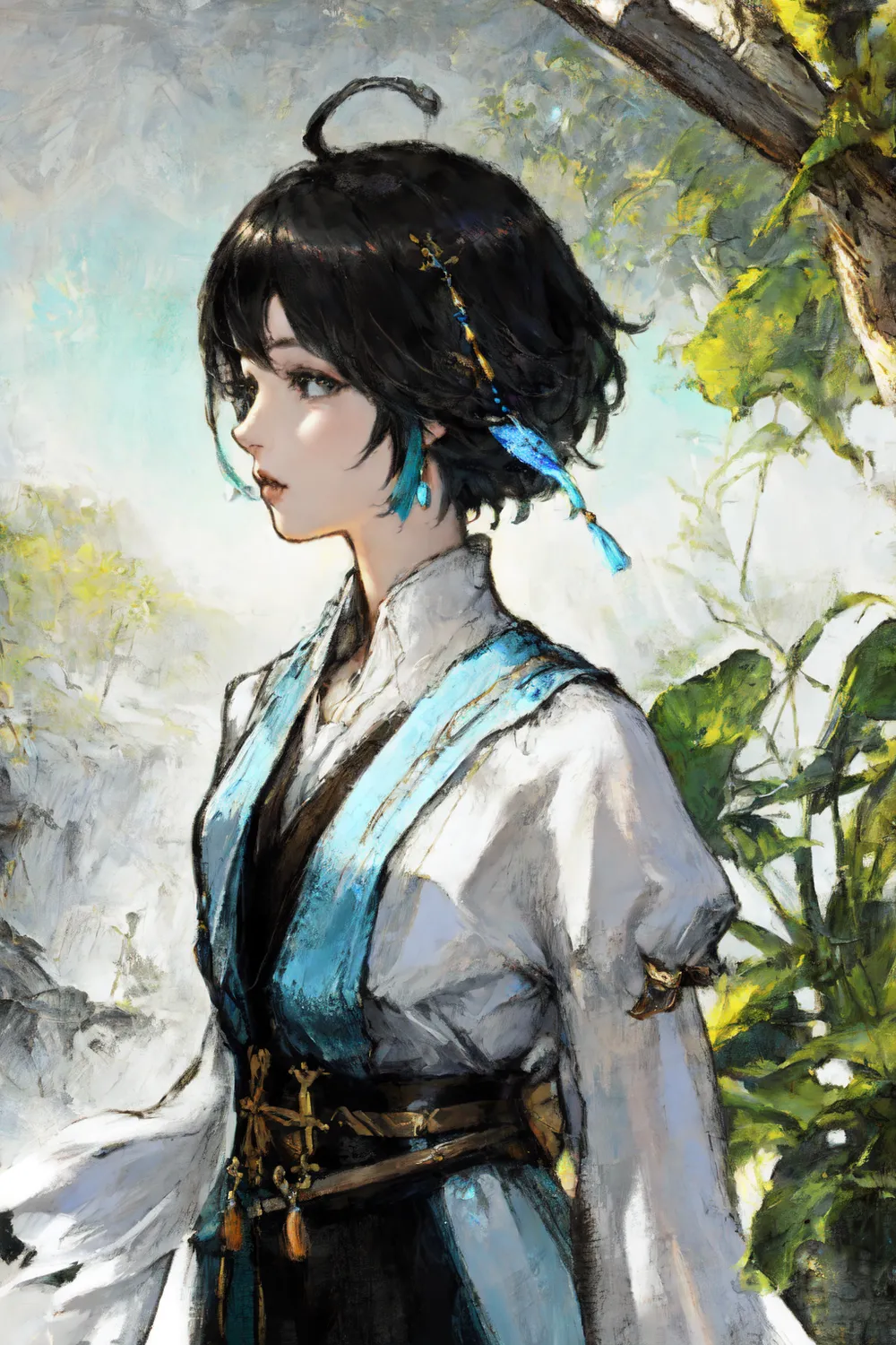 八方旅人改 复古风立绘-LoRA-夢見真実-LiblibAI