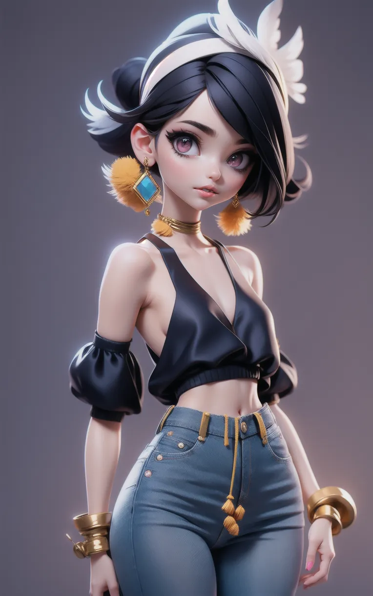 Cartoon style,Digital Painting Media,Girl,Checkpoint,SD 1.5