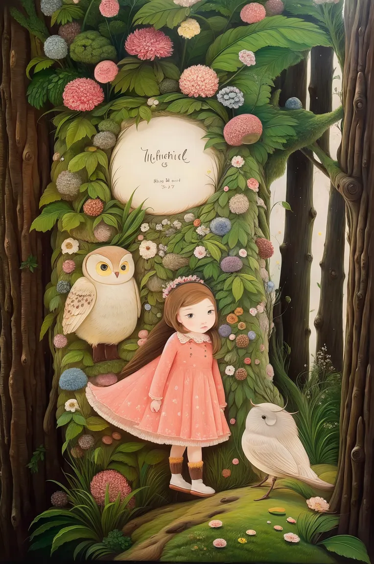 Hand-Drawn,Traditional Painting Media,Girl,Checkpoint,SD 1.5