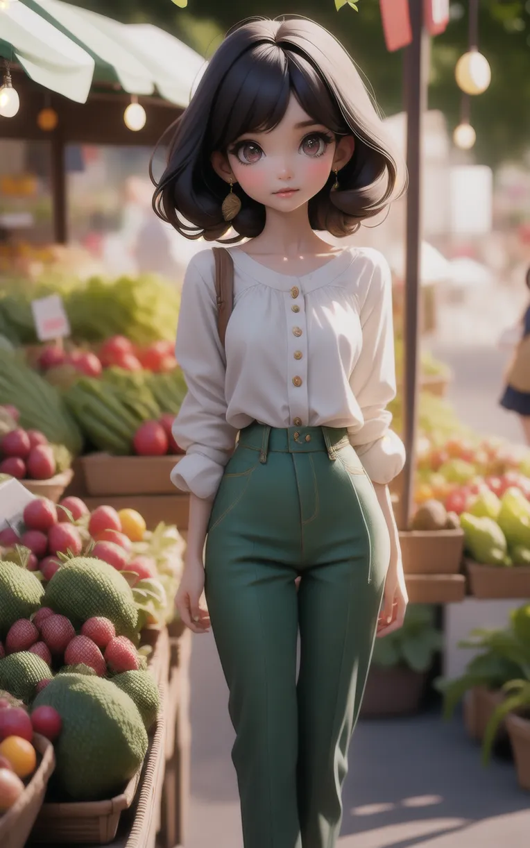 Cartoon style,Digital Painting Media,Girl,Checkpoint,SD 1.5