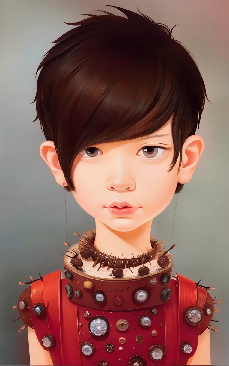 Hand-Drawn,Traditional Painting Media,Girl,Checkpoint,SD 1.5